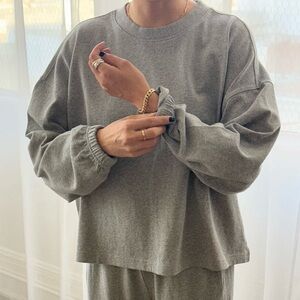 Le Bon Shoppe Naturelle Tee in Heather Grey, Size Medium